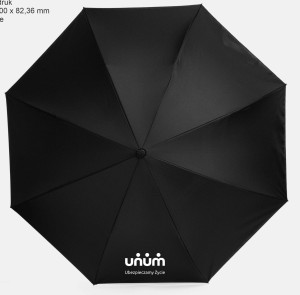 Parasol szaro - czarny