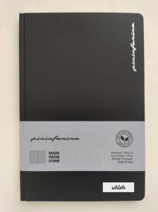 Notes z ekologicznymi kartkami z kamienia 